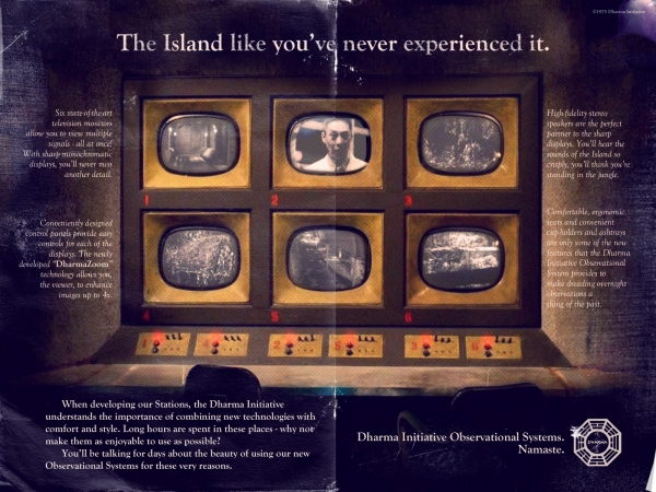 Vintage Dharma Initiative magazine ad